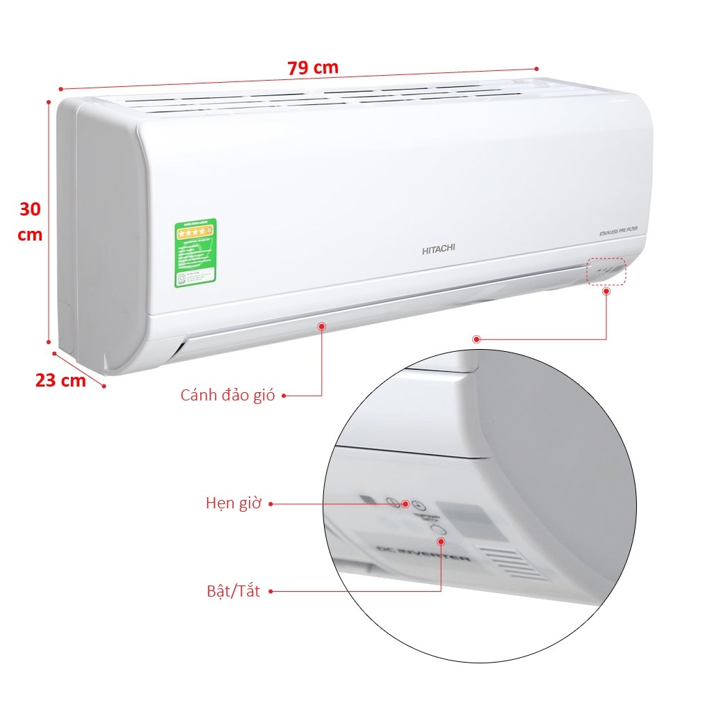 Máy Lạnh Hitachi RAS-F10CG (1.0Hp)