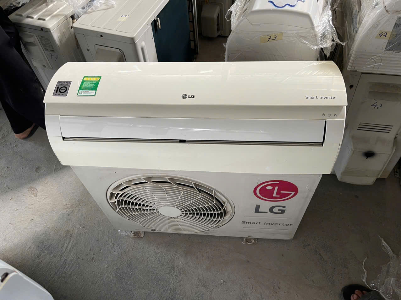 Máy lạnh cũ LG 1HP hàng inverter giá rẻ